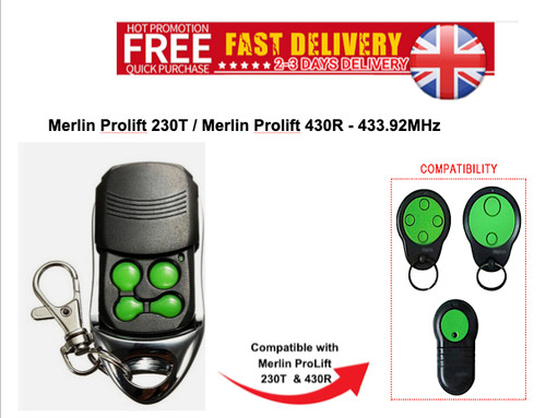 Merlin garage door - merlin,