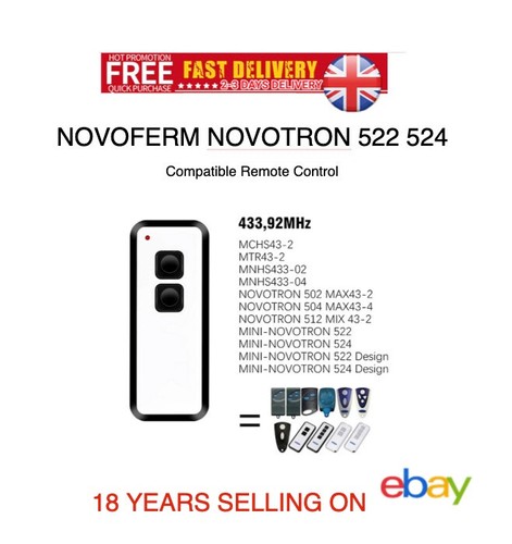 Novoferm 522 524 - , remote