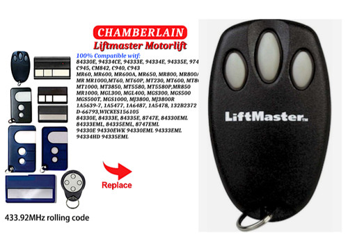 Chamberlain liftmaster remote - liftmaster,